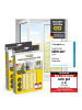 EASYmaxx Moskitonetz 2er-Set 110x130cm weiß 12 Magnetbefestigung für Fenster Transparent