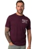 JP1880 Kurzarm T-Shirt in traubenrot