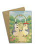 Mr. & Mrs. Panda Glückwunschkarte Hochzeit Pinguin Design ohne S... in Weiß