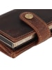 Greenburry Vintage Geldbörse RFID Schutz Leder 7.5 cm in brown