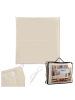 relaxdays Sonnensegel in Beige - 3 x 3 m