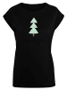 F4NT4STIC T-Shirt Merry Christmas Weihnachten in schwarz