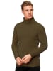 Uniplay Pullover Rollkragen Longsleeves Komfort Retro in Dunkelbraun