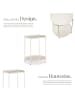 tectake Beistelltisch Oxford 45,5 x 45,5 x 53 cm, creme