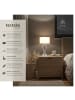tectake Tischleuchte Avina, modernes Design, 60W