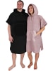 normani Surfer Poncho - Baumwoll Bademantel mit Kapuze Surfer Poncho in Rosa