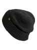 Camel Active Strickmütze aus Baumwollmix in Schwarz