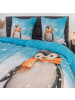 Good Morning Comfort Flanell Bettwäsche - Pingi in blau