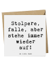Mr. & Mrs. Panda Einladungskarte Spruch Fehler machen und daraus... in Weiß