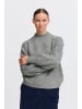 b. young BYOKSANA TURTLENECK JUMPER KNIT Loose fit in Mid Grey Melange