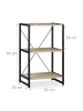 relaxdays Standregal in Braun - (B)50 x (H)80 x (T)35 cm