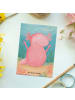 Mr. & Mrs. Panda Postkarte Axolotl Hurra Design ohne Spruch in Weiß