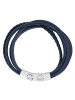 Adeliás Herren Armband – Lederarmband aus Leder 21 cm in blau