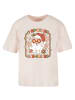 F4NT4STIC Tee Stay Merry And Bright Hippie Santa in pink