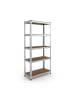 relaxdays Schwerlastregal in Silber - (B)75 x (H)180 x (T)30 cm