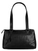 SPIKES & SPARROW Handtasche echt Leder in schwarz