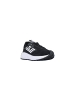 EA7 Emporio Armani Schwarz und Weiß Polyethylen Athletik Sneaker