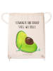Mr. & Mrs. Panda gymnastiktasche Avocado Schwangerschaft mit Spruch in Creme