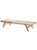 Beliani Gartenliege PROSSEDI in Beige/Braun - (W) 64 x (H) 35 x (L) 190 cm
