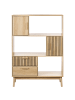 Beliani Bücherregal LYNWOOD in Braun - (W) 100 x (H) 140 x (L) 35 cm