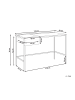 Beliani Schreibtisch OCATE in Weiß/Braun - (W) 120 x (H) 76 x (L) 60 cm