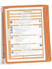 Durable Sichttafelhalter Vario Wall 5 5 Sichttafeln orange