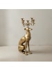 KADIMA DESIGN Kerzenhalter Windhund Aluminium 69 cm 5-armiger Kerzenleuchter,