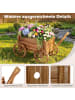 COSTWAY Blumenwagen Holz in Hellbraun