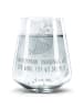 Mr. & Mrs. Panda Trinkglas Wassermann Astrologie mit Spruch in Transparent