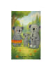 Mr. & Mrs. Panda Handtuch Klein Koala Familie Design ohne Spruch in Weiß