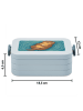 Mr. & Mrs. Panda Brotdose Otter Muschel Design ohne Spruch in Blau Pastell