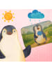 Mr. & Mrs. Panda Badezimmerteppich Pinguin Lolli Design ohne Spruch in Weiß