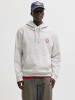 Jack & Jones Kapuzenpullover in White Melange