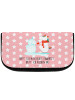 Mr. & Mrs. Panda Badtasche Einhorn Schneemann mit Spruch in Rot Pastell