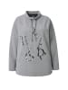 Ulla Popken Sweatshirt in mittel grau melange