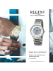 Regent Armbanduhr-Analog silber groß (ca. 40mm) Regent Metallarmband