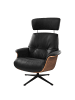 home24 Sessel ANDERSON manuell verstellbar in Schwarz