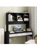 COSTWAY Schreibtischregal 94 x 25 x 73 cm in Schwarz