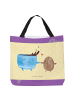 Mr. & Mrs. Panda Strandtasche Kaffee Bohne ohne Spruch in Gelb Pastell
