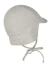 Sterntaler Schirmmütze mit Nackenschutz uni in lichtgrau