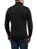 BLEND Rollkragenpullover BHLatif 20707474ME Strickpullover mit Ellbogenpatches in Schwarz