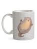 Mr. & Mrs. Panda Teetasse Otter Umarmen ohne Spruch in Grau Pastell