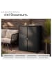 tectake Aluminium Gartenschrank, 75 kg Belastbarkeit, 84,5 x 40,5 x 103,5 cm