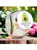 Mr. & Mrs. Panda Bonbonglas Avocado Glücklich mit Spruch in Weiß