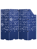 Beliani Büro-Raumteiler STARRY in Blau - (W) 240 x (H) 180 x (L) 2 cm