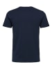 SELECTED HOMME Einfarbiges T-Shirt Rundhals Basic Shirt SLHNEWPIMA in Navy