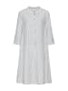 Camel Active Gestreiftes Kleid mit Knopfleiste in Ozeanblau