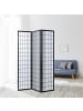 Homestyle4u 3-tlg. Paravent in Schwarz 132x175