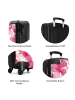 NoBoringSuitCases Suitcase, Handgepäck, Koffer, Trolley, Reisekoffer rosa Blumendruck auf