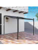 Outsunny Anbaupavillon 248L x 298B x 250H cm Dunkelgrau